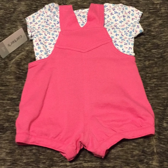 🎈SALE🎈Carter’s Overall Short Set Sz 6 Months NWT - Picture 3 of 5